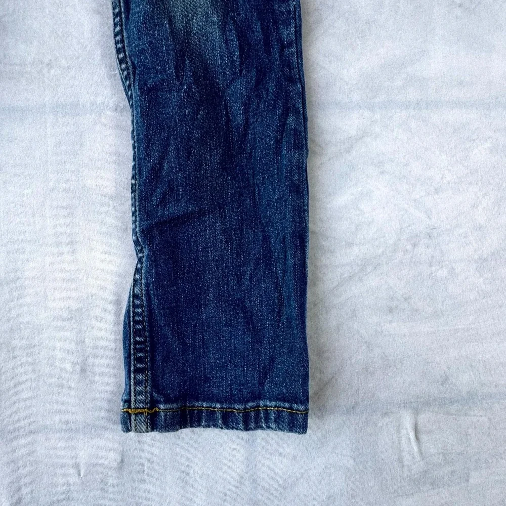 Cat & Jack Straight Jeans Boys 8 Blue Denim Medium Wash Super Stretch Streetwear